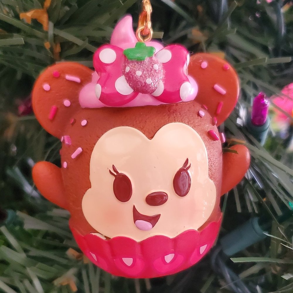 Minnie Mouse Strawberry Cupcake Disney Munchlings Sketchbook Ornament